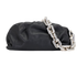 Chain pouch, &pound;550, Handbags, Black, Leather, Front view